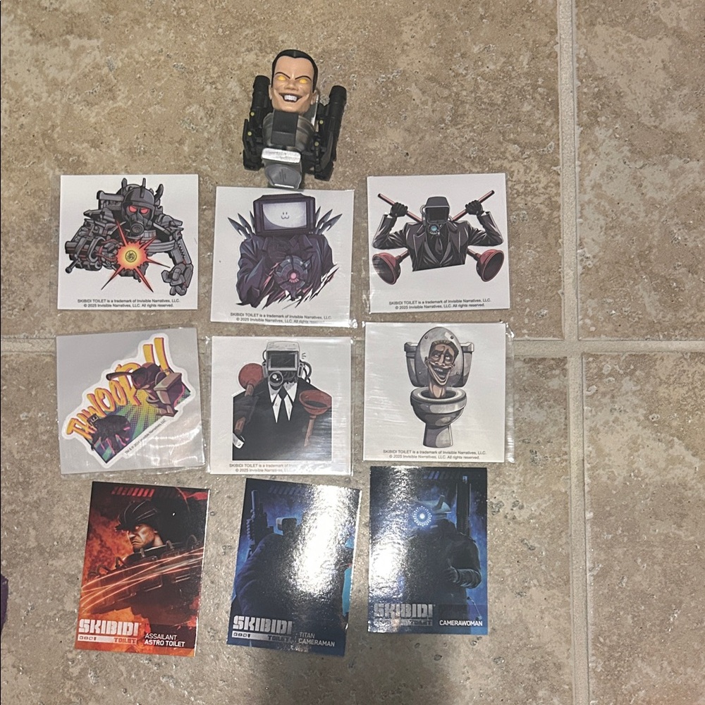 Action Figure with Stickers Set